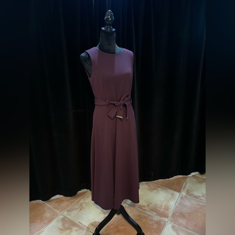 Calvin Klein plum dress